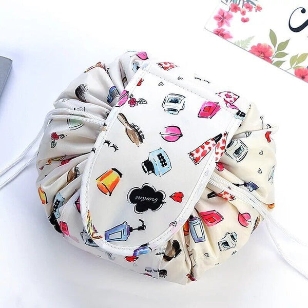 Lazy Cosmetic Bag Printing Drawstring Makeup case Storage Bag Portable Travel AU