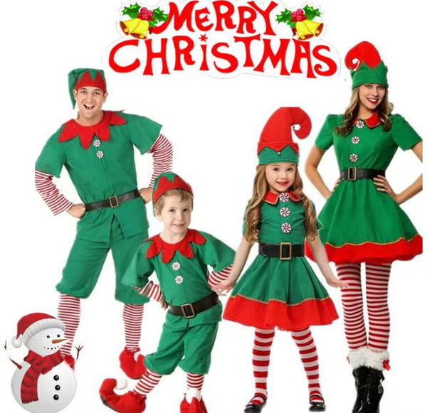 Cute Santa's Boys Girls women Fancy Dress Men Christmas Little Helper