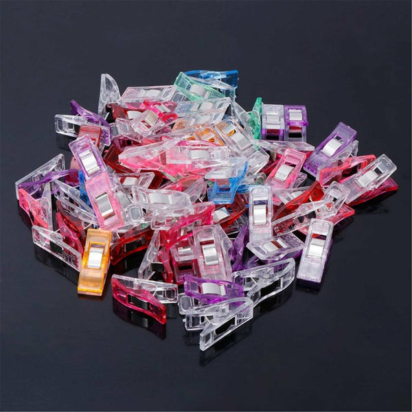 50PCS Wonder Clips Crafts Fabric Quilting Clip Crochet Craft Plastic Clip DIY