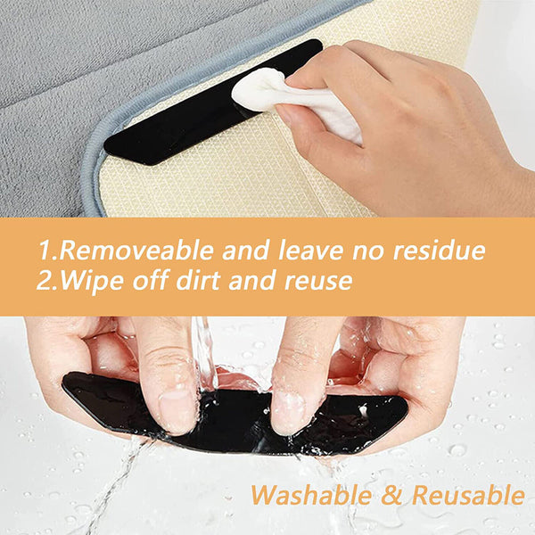 8PCS RUG GRIPPERS Non Slip Reusable Carpet Mat Gripper Anti Skid Washable Grip