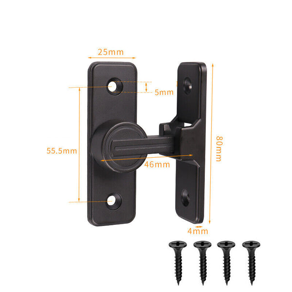 Barn Door Lock Heavy Duty Sliding Barn Door Latch Lock 90Degree Gate Latch Kit
