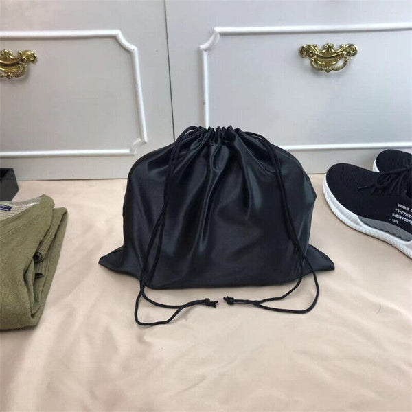 1x Black Satin Silk Storage Bag Drawstring Dust-Proof Pouch Pack Portable HotBag