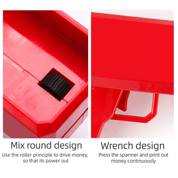 Multi-Coloured Money Shooter Spray Cash Toy Money Gun Prop 100pcs Bill Dispenser