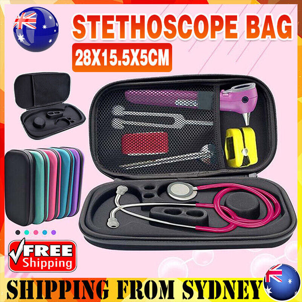 1PC Carry Travel Medical Organizer Stethoscope Hard Storage Box Case Bag AU