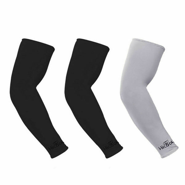 3 Pairs Cooling Sport Arm Stretch Sleeves Sun UV Protection Covers Cycling Golf