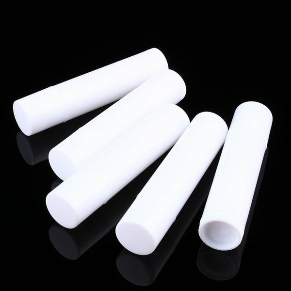 10/30/50/100x Empty lipstick Plastic Lip Balm Container Tubes Caps 5g DIY Balm T