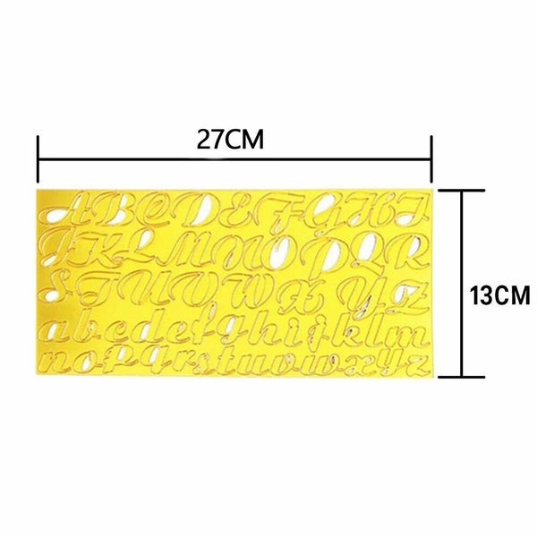 Acrylic Letter Alphabet Cake Mold Press Cookie Cutter DIY Stamp Fondant Mould AU