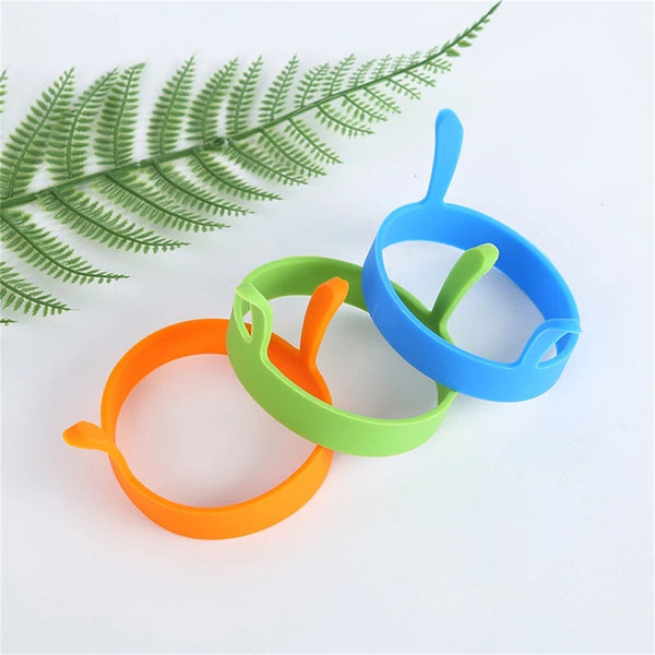 Egg Rings (4pc) – Non-Stick Silicone Pancake Moulds with Handles