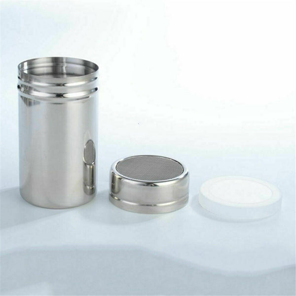 2 Pack Stainless Steel Coffee Duster Shakers – Cocoa, Icing Sugar and Flour Sifters for Baking and Drinks