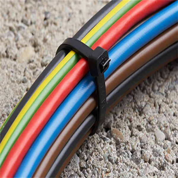 Cable Ties Zip Ties Nylon Stabilised 100Pcs Bulk Black Cable Tie 7.6X450MM AUS