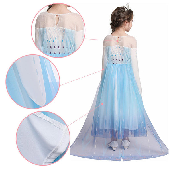 Kids Girls Princess Elsa Dress Birthday Party Costume Book Week Christmas Fancy