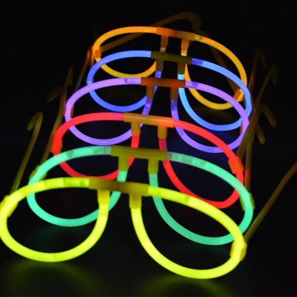 232X Mix Colour Glow Sticks Bracelets Glowsticks Set Bundle Glow In The DarK AUS