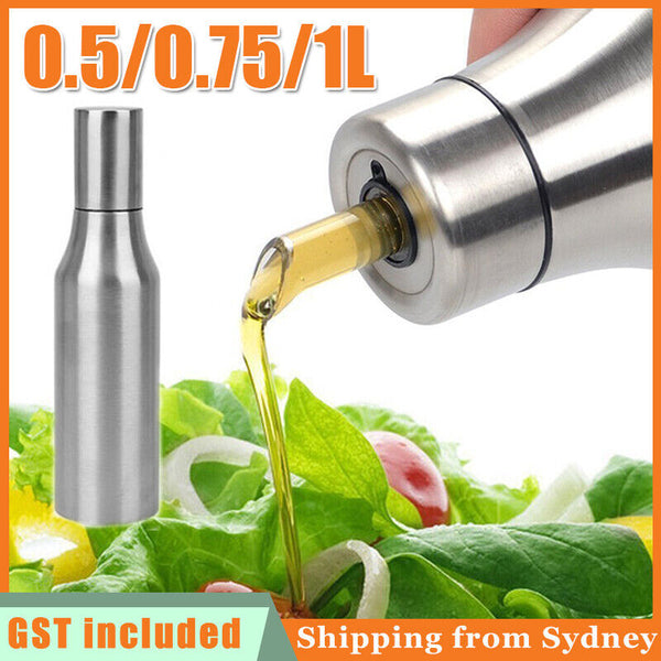 500-1000ml Stainless Steel Oil Dispenser Olive Vinegar Kitchen Tool Oil Bottle