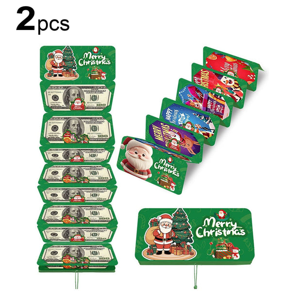 Christmas Money Holder Gift Card Holder – Holiday Surprise, Festive Design Xmas