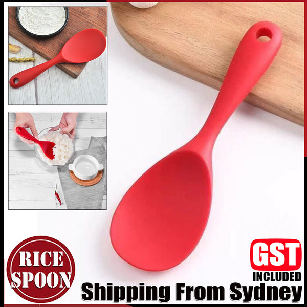 Rice Spoon Food Grade Silicone Heat Resistant Non-stick Kitchen Best Tools NEW