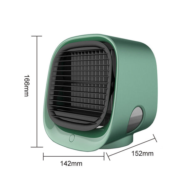 Portable Air Cooling Fan USB Home Office 3-Speed Mini Personal Cooler Humidifier