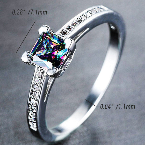 6Sizes Simple Ring for Women Men Adjustable Fashion Jewelry Minimalist Band Gift