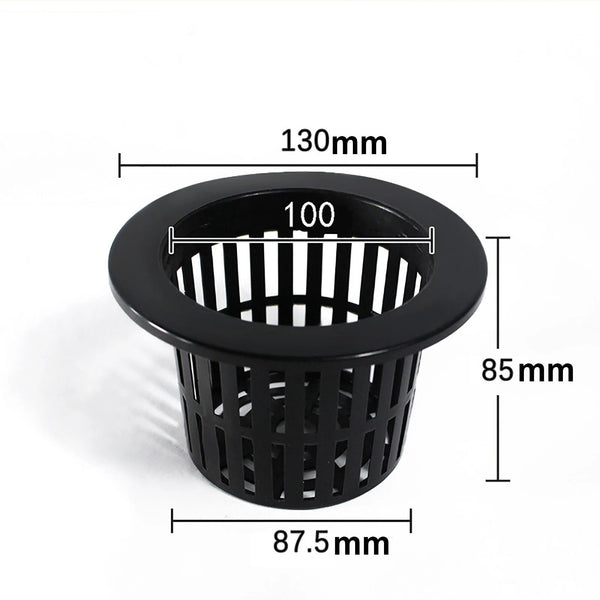 20pcs Mesh Net Pots for Hydroponics | Aeroponic Aquaponic Plant Grow Baskets 100x85mm