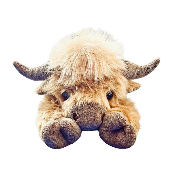 Highland Cow Plush Toy Soft Stuffed Animal Weighted Plush 25CM 45CM 55CM