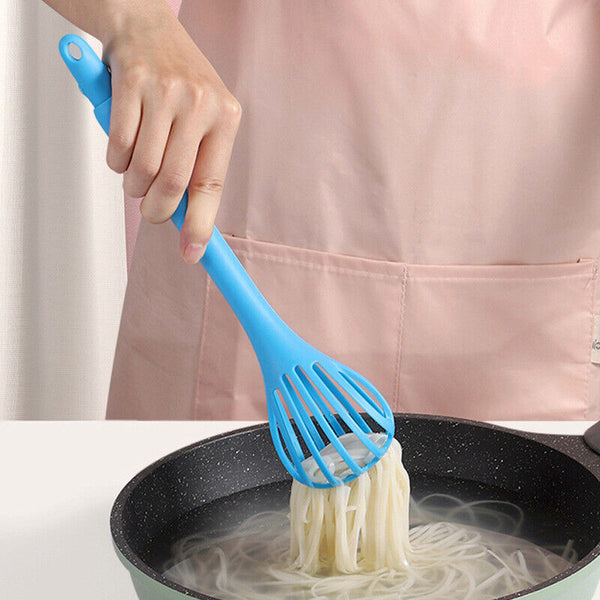 Multifunction Egg Beater Rotary Kitchen Food Tongs Whisk Mixer Egg Mixer Tool