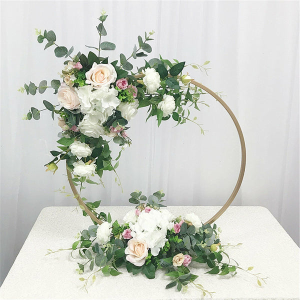 60cm Wedding Hoop Round Circle Arch Backdrop Flower Display Stand Background AU