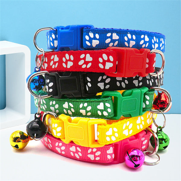 12 PCs Whelping ID Dog Cat Collar Bell Colours Pet Puppy Kitten Adjustable AU