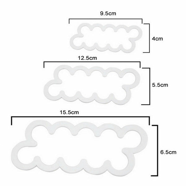 6PCS Cake Rose Sugar Mould Baking Flower Cutter Decorating Tool Fondant Mold AUS