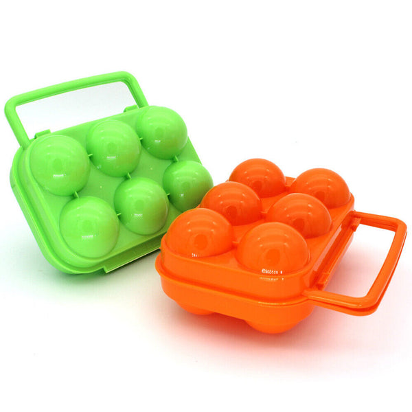 6 Eggs Container Portable Carrier Storage Box Holder Egg Tray Camping