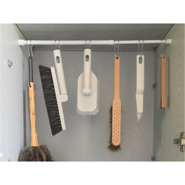 4X Spring Loaded Extendable Telescopic Nets Voile Tension Curtain Rail Pole Rod