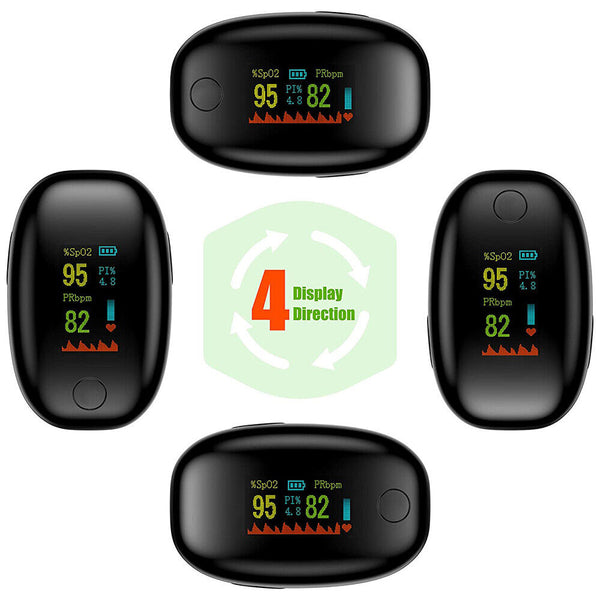 Rate Professional Pulse Finger Oxygen Blood Heart Saturation Monitor Oximeter
