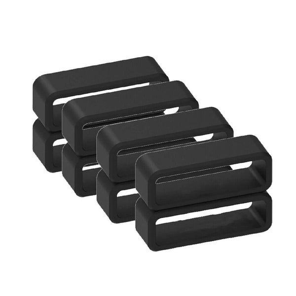 Silicone Watch Strap Loops Replacement Rubber Band Keeper Rings