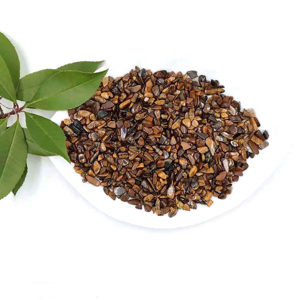 50g - 500g Tigers Eye Crystal Chips A Grade BULK Natural Gemstone Polished Mini