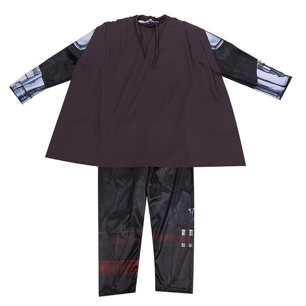 Mandalorian costume cape detail – Star Wars kids bodysuit
