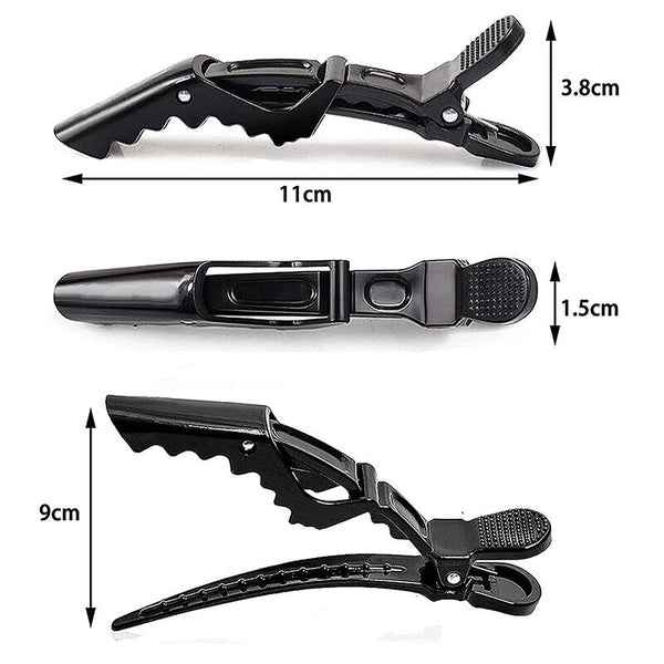 50x Crocodile Hair Clips Salon Hairdressing Tool Matte Section Claw Clamp AU