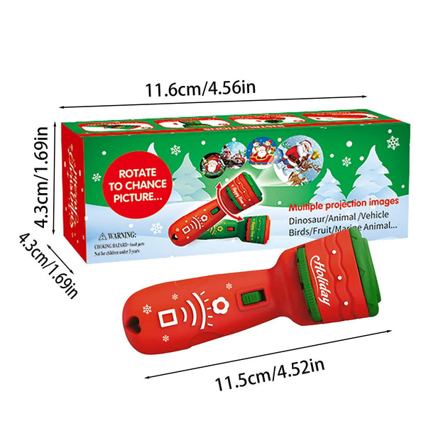 24 Pattern Christmas Slide Projector Handheld Torch Lamp Flashlight Kid Toy Gift