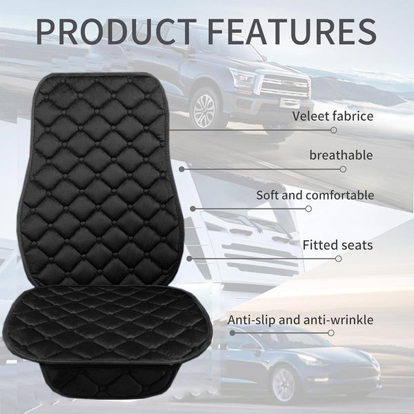 Winter Plush Car Seat Cushion Soft Warm Front Seat Cover Universal Fit