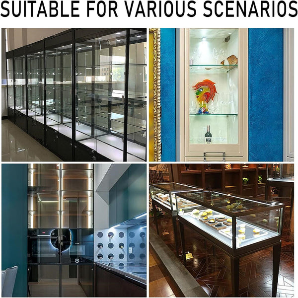 8X Sliding Window Glass Cabinet Lock Glass Door Lock Cabinet Display With Key AU