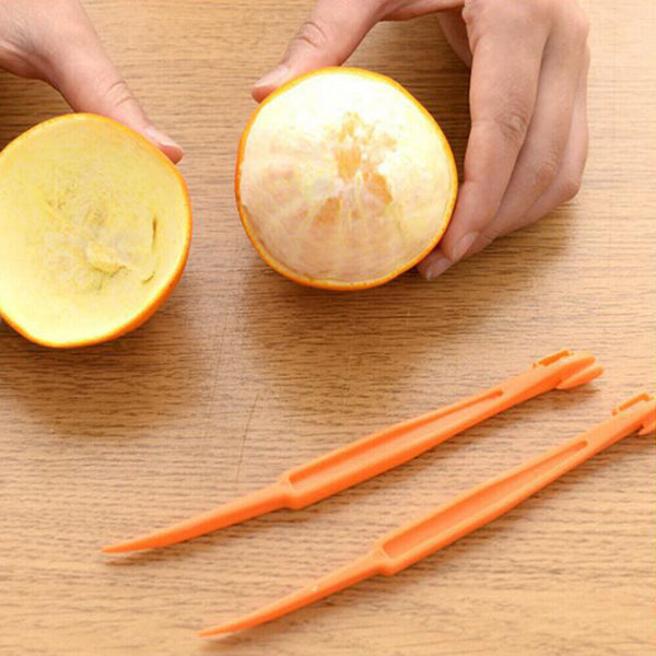 8Pcs Kitchen Tool Slicer Opener Fruit Peelers Cutter Orange Skin Remover Citrus