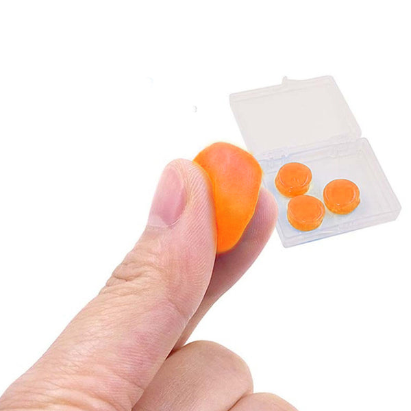 12PCS Soft Silicone Ear Plugs Comfortable Adjustable Sleep Anti Snore Moldable A