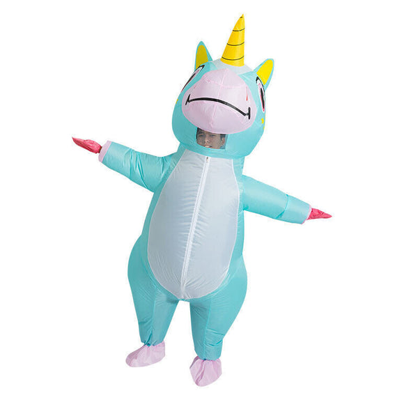 Adult Inflatable Unicorn Costume Christmas Party Cosplay Blow up Fancy Dress