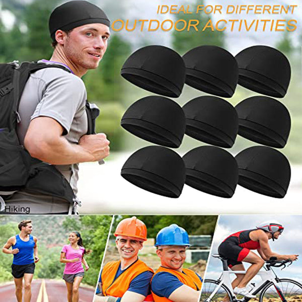 1/2PCS Breathable Skull Cap Sports Helmet Liner Running Cycling Beanies Sweat AU
