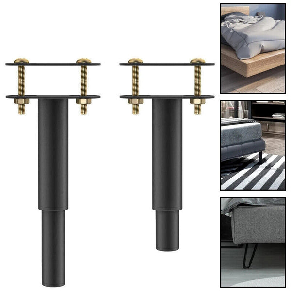 4X Bed Legs Adjustable Retractable Heavy Duty Bed Center Frame Support Feet Leg