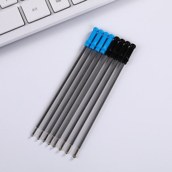 100PCS Parker Style Ballpoint Pen Refills 0.5mm Black Blue Ink 99mm