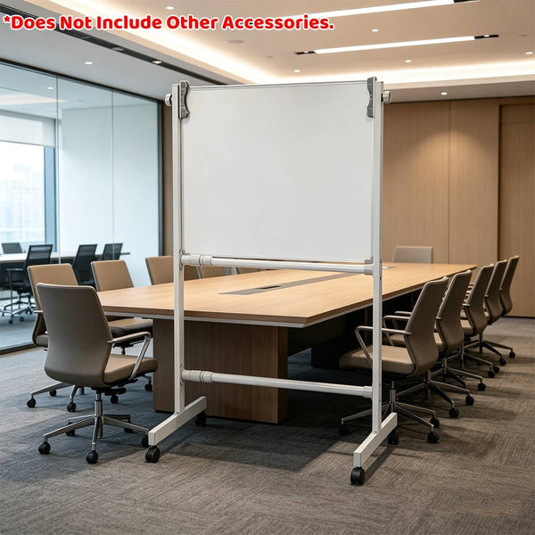 Mobile Whiteboard Stand Rolling Whiteboard Frame Office Whiteboard Stand Premium