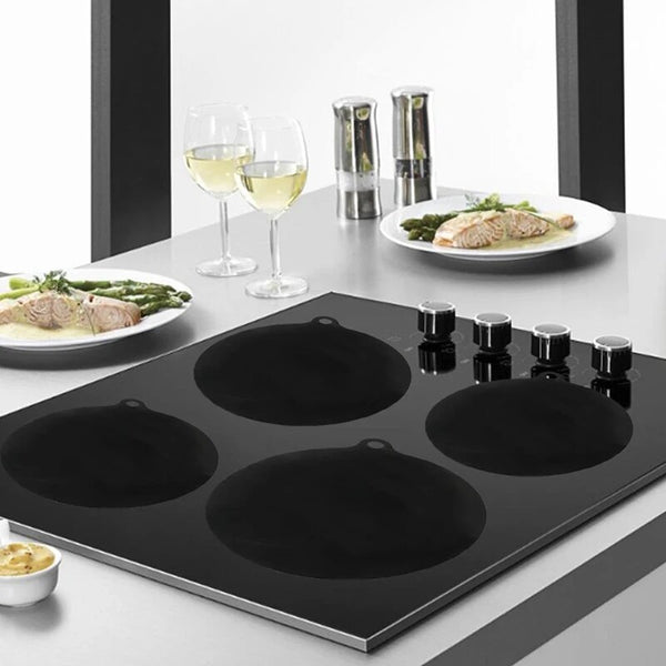 10PCS Silicone Induction Cooktop Mat Heat Resistant Protector Pads