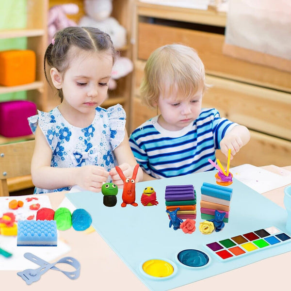 Non-Stick Silicone Drawing Board Pigment Palette Silicone Painting Mat Clay Mat