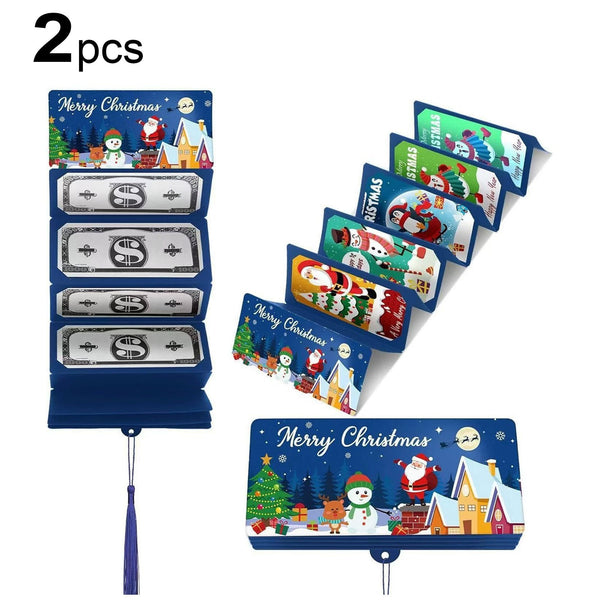 Christmas Money Holder Gift Card Holder – Holiday Surprise, Festive Design Xmas