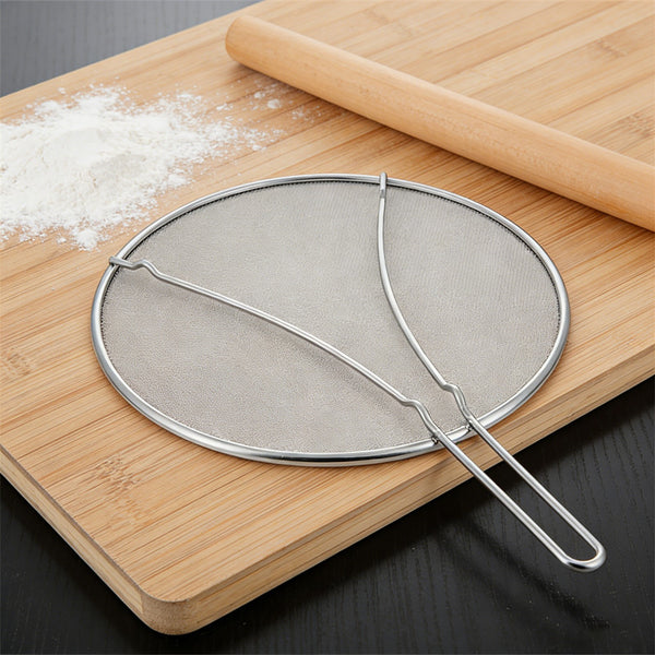 Stainless Steel Fine Mesh Splatter Screen Guard for Frying Pans