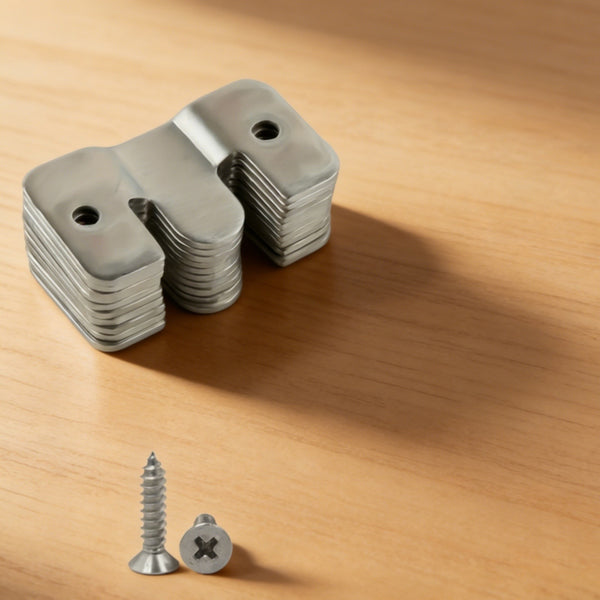 30PCS Sofa Sectional Couch Connectors Furniture Connector Brackets with Screws