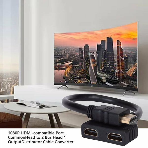 2PCS Splitter 1 Male to 2 Female Cable Port Convert Split Cable 1 in 2 out Cable